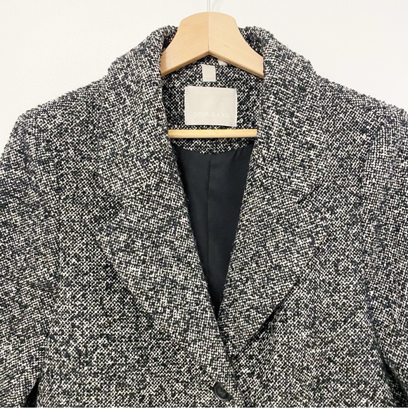 Soia&Kyo classic black and white boucle coat size M - Picture 10 of 16